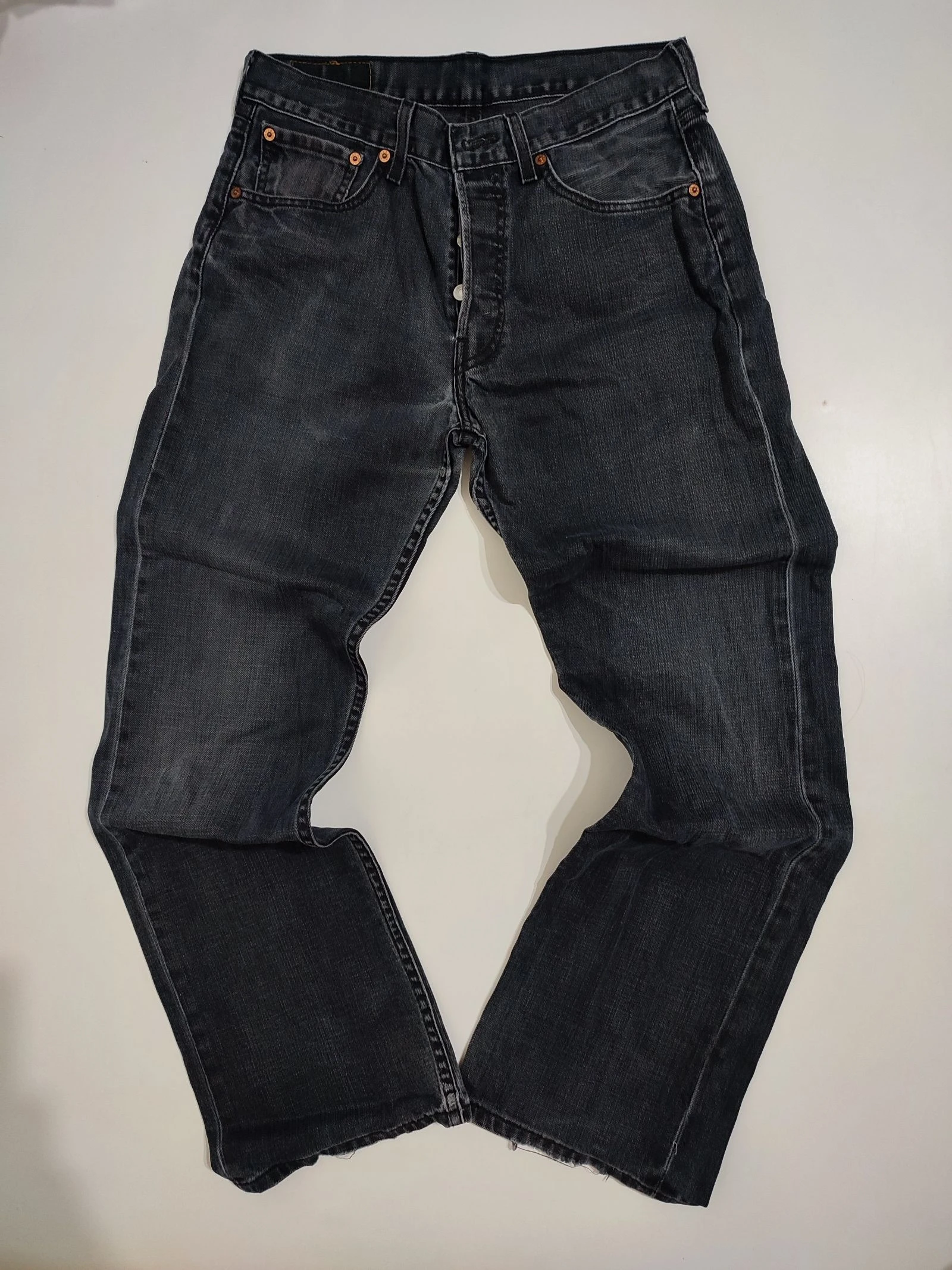 Jeans Levi’s 501 Original Gris / Negro Lavado W31 L30